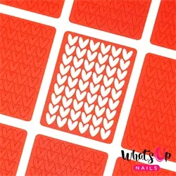 Knitting Stitches Stencils, 2 ark, (24 stk) Whats Up Nails
